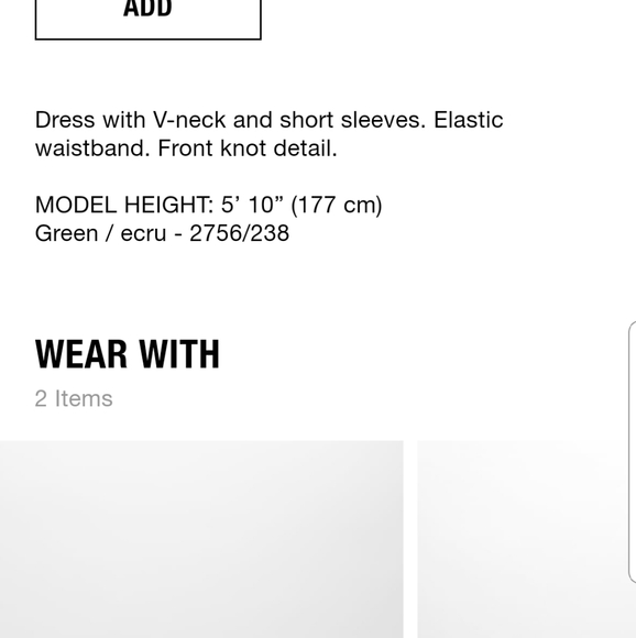 ZARA Print Dress with Knot - Picture 9 of 9